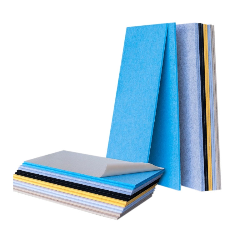 环保阻燃聚酯纤维隔音棉板产品展示